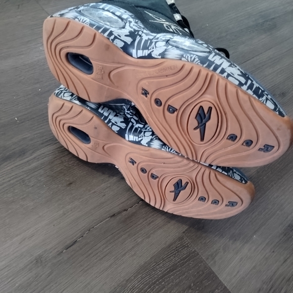 Sz 9 Reebok Question Mid Iverson Rounball Classic Georgetown Hoyas FX4991 - Picture 9 of 13